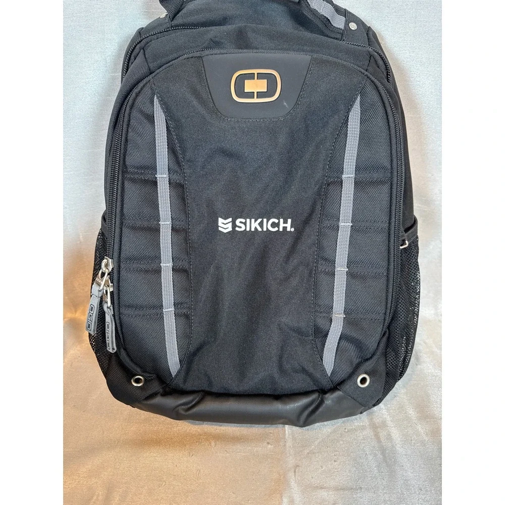Ogio Sikich Black Backpack‎ Laptop Travel School Work Carry On Book Bag
